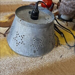 Starry Gray Metal Lantern